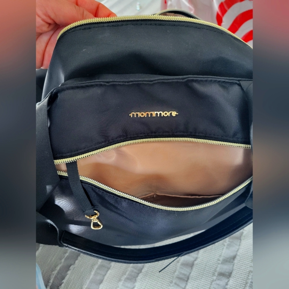 MOMORE pump diaper bag black